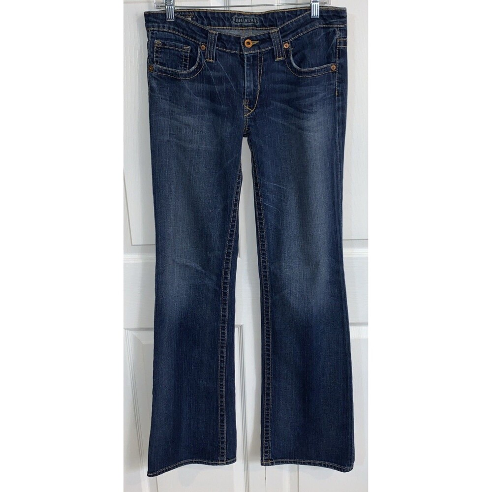 Big Star Casey Jeans Womens 30XL Low Rise Flare Stretch Y2K Western 34x35